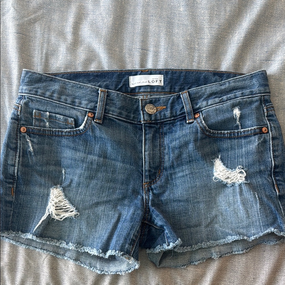 LOFT Women's Blue Denim Shorts